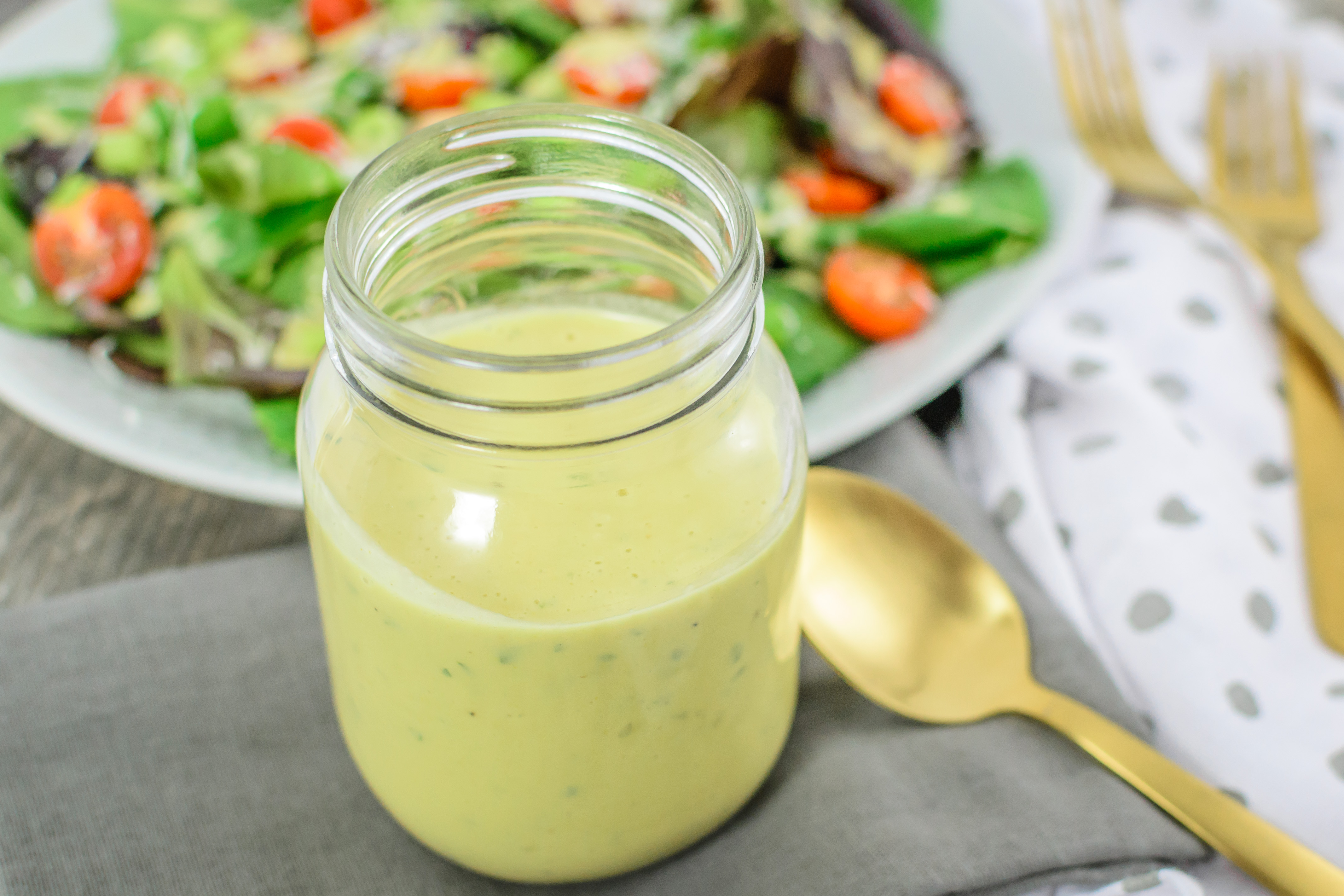 Vinaigrette Caesar Salad Dressing Peppers & Pennies
