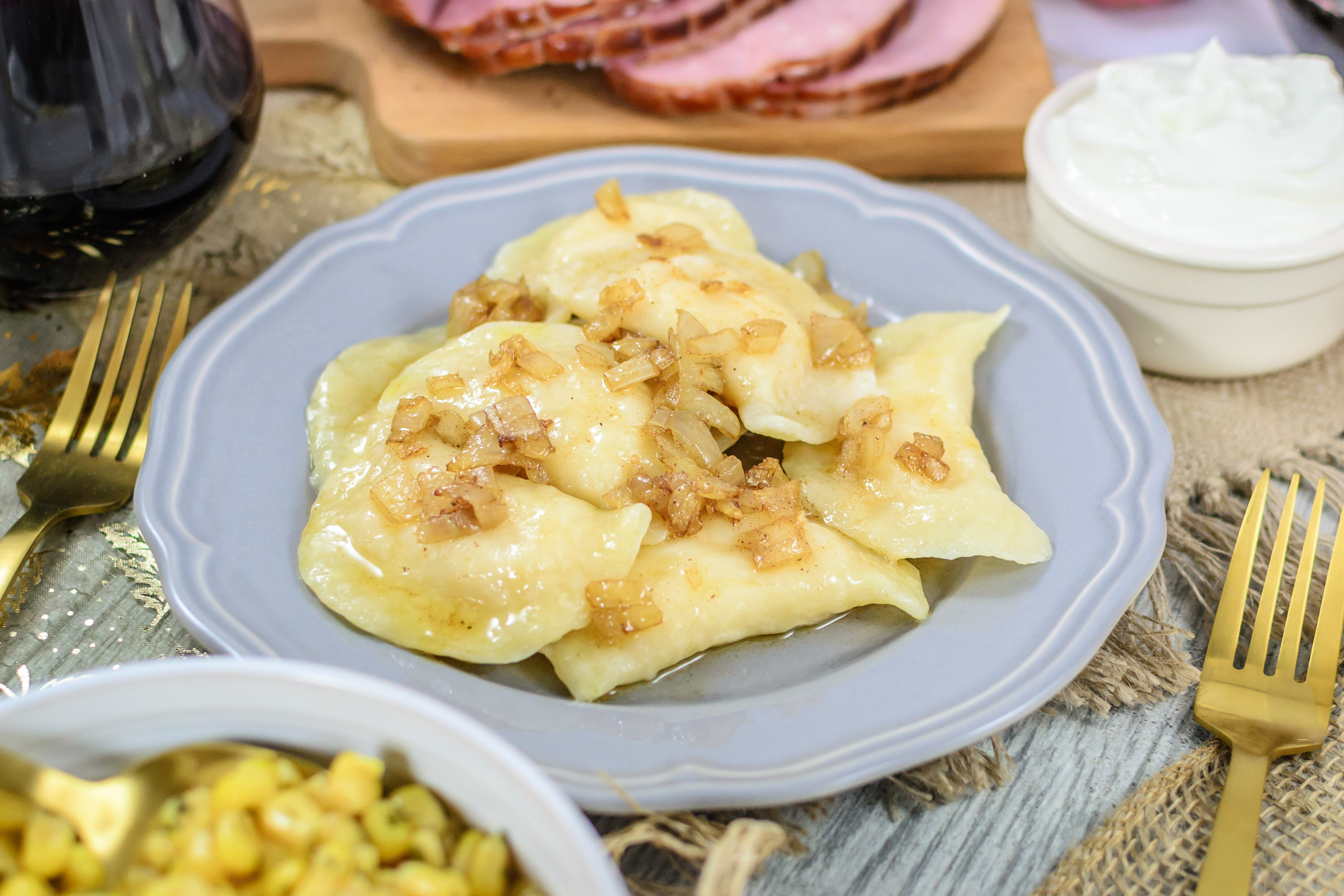 Cheese and Potato Perogies (Dough and Filling) Peppers & Pennies